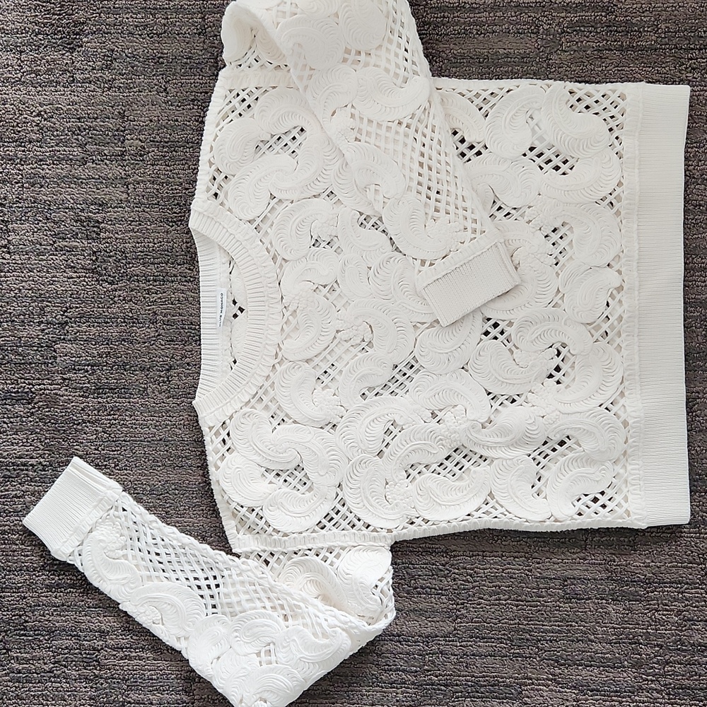 Lace Knit Sweater By CLUB MONACO